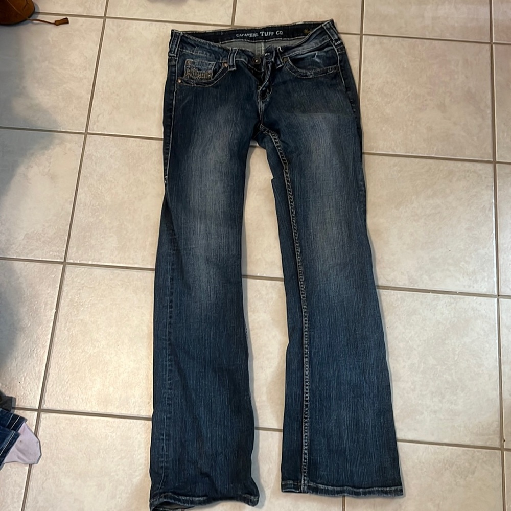Cowgirl tuff boot cut jeans
